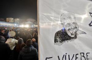 Funeral of singer Pino Daniele in Naples