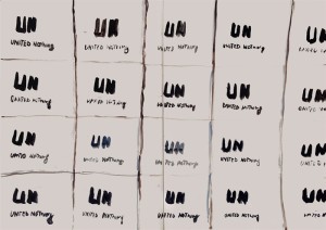 R_vedovamazzei, UN United Nothing, 2015 (studio per dipinto su mattonelle di ceramica)