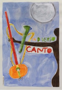 In Diverso Canto - Nicola Sannolo, 2014 (acquerello e acrilico su cartoncino -76,50 x 55,5 cm)
