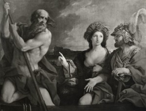 Enea e la Sibilla cumana traghettati da Caronte, sec. XVII, Sirani Giovanni Andrea.