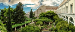 I giardini del moderno campus universitario del Suor Orsola