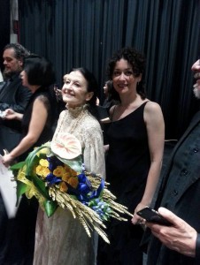 Carla Fracci con la ricercatrice Maria Venuso docente di Storia della Danza al Liceo Coreutico del Suor