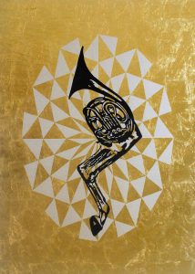 2-navid-azimi-sajadi-untitled-2017-ink-gold-leaf-on-canvas-182-x-130-cm
