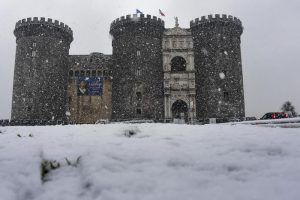 Naples under snow