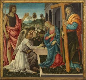 Filippino Lippi_Annunciazione e Santi_Napoli, Museo e Real Bosco
