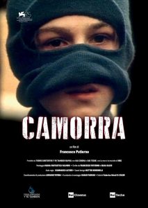 La locandina del film Camorra che sarà in concorso alla 75ma edizione della Mostra Internazionale d'Arte Cinematografica a Venezia. La Biennale Cinema, si svolgerà al Lido di Venezia dal 29 agosto all?8 settembre, Roma 22 agosto 2018.   ANSA/US KINOWEB   +++ ANSA PROVIDES ACCESS TO THIS HANDOUT PHOTO TO BE USED SOLELY TO ILLUSTRATE NEWS REPORTING OR COMMENTARY ON THE FACTS OR EVENTS DEPICTED IN THIS IMAGE; NO ARCHIVING; NO LICENSING +++