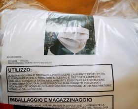 Le mascherine attualmente utilizzate all’Ospedale del Mare di Napoli dagli operatori e dai pazienti infetti