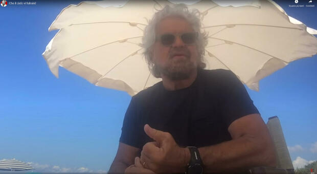 Video Grillo contro i "no Mask", "che il cielo vi fulmini!"
