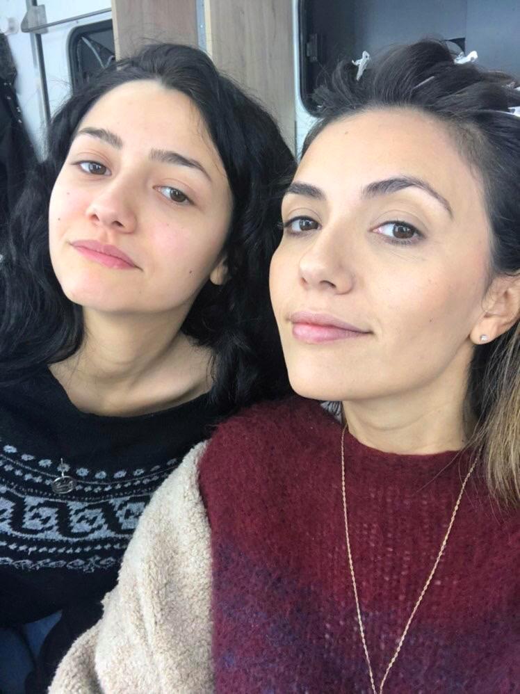 Anna Lucia Pierro e Serena Rossi durante le riprese di "Mina Settembre"