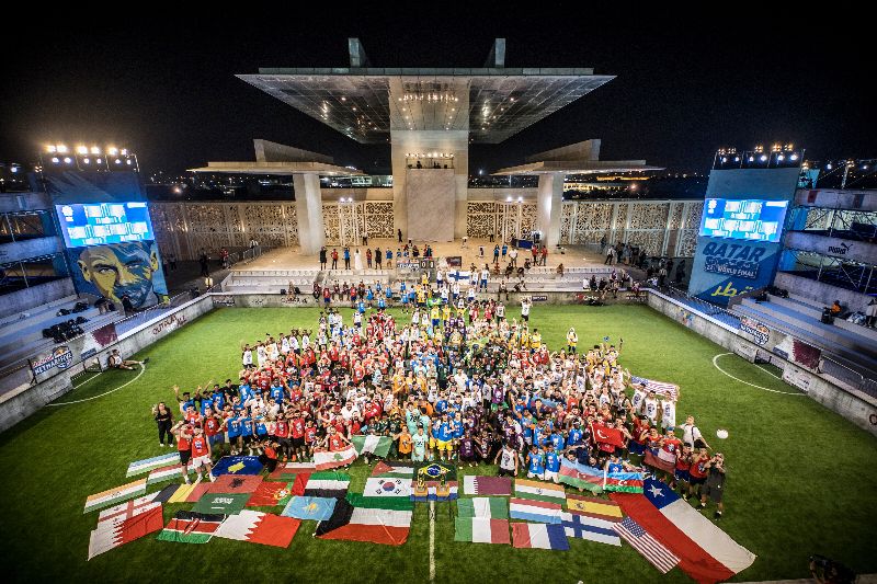 I partecipanti alla fase finale del Red Bull Neymar Jr's Five - credit Fabio Piva / Red Bull Content Pool 